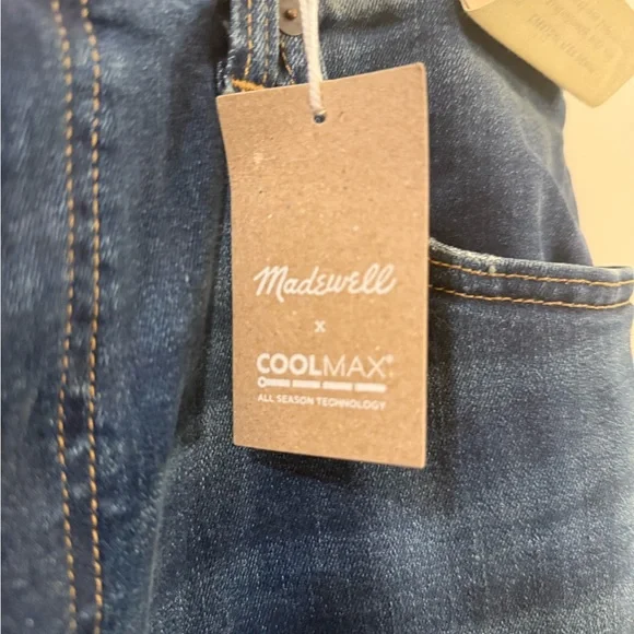 Madewell Athletic Slim Jeans: COOLMAX Denim Edition Leeward Wash 30x30 NWT - Picture 3 of 4